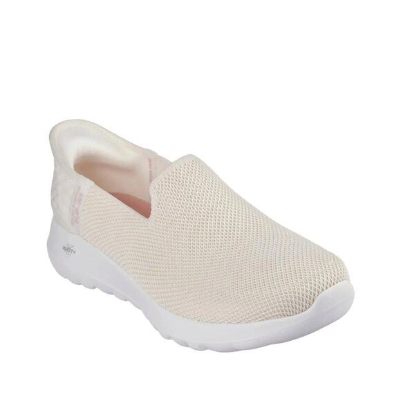 Skechers Women's 10 Off White Slip-ins: GOwalk Joy Vela Sneakers Comfort LE6-2 - Picture 1 of 9